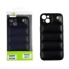 LIME BUMPY PUFFER ΘΗΚΗ IPHONE 15 6.1in  TPU FULL CAMERA PROTECTION BLACK