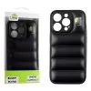 LIME BUMPY PUFFER ΘΗΚΗ IPHONE 15 PRO 6.1in  TPU FULL CAMERA PROTECTION BLACK