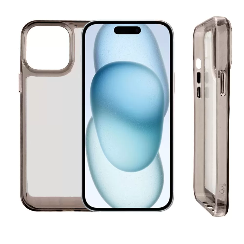 IDOL 1991 CRISTALYTE TPU ΘΗΚΗ IPHONE 15 6.1in CAMERA GUARD ΔΙΑΦΑΝΗ ΓΚΡΙ