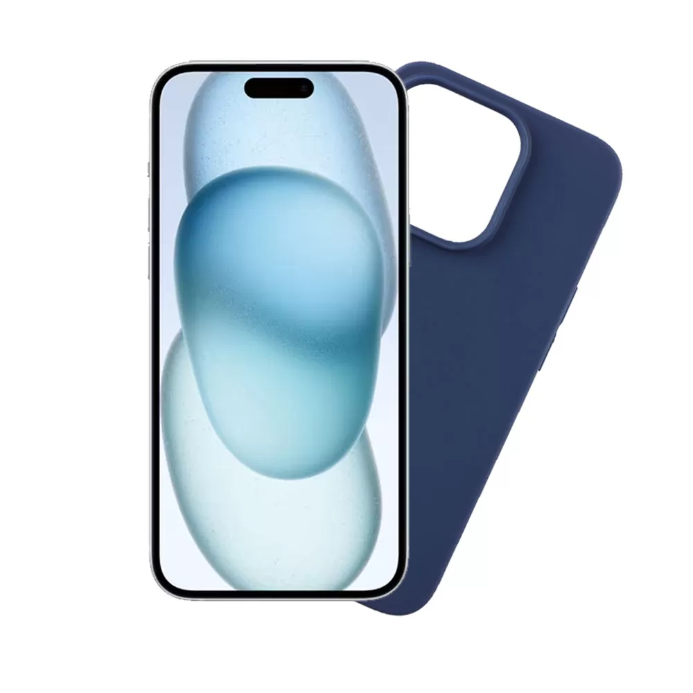 VOLTE-TEL SILICON TPU ΘΗΚΗ IPHONE 15 6.1in  CAMERA GUARD BLUE