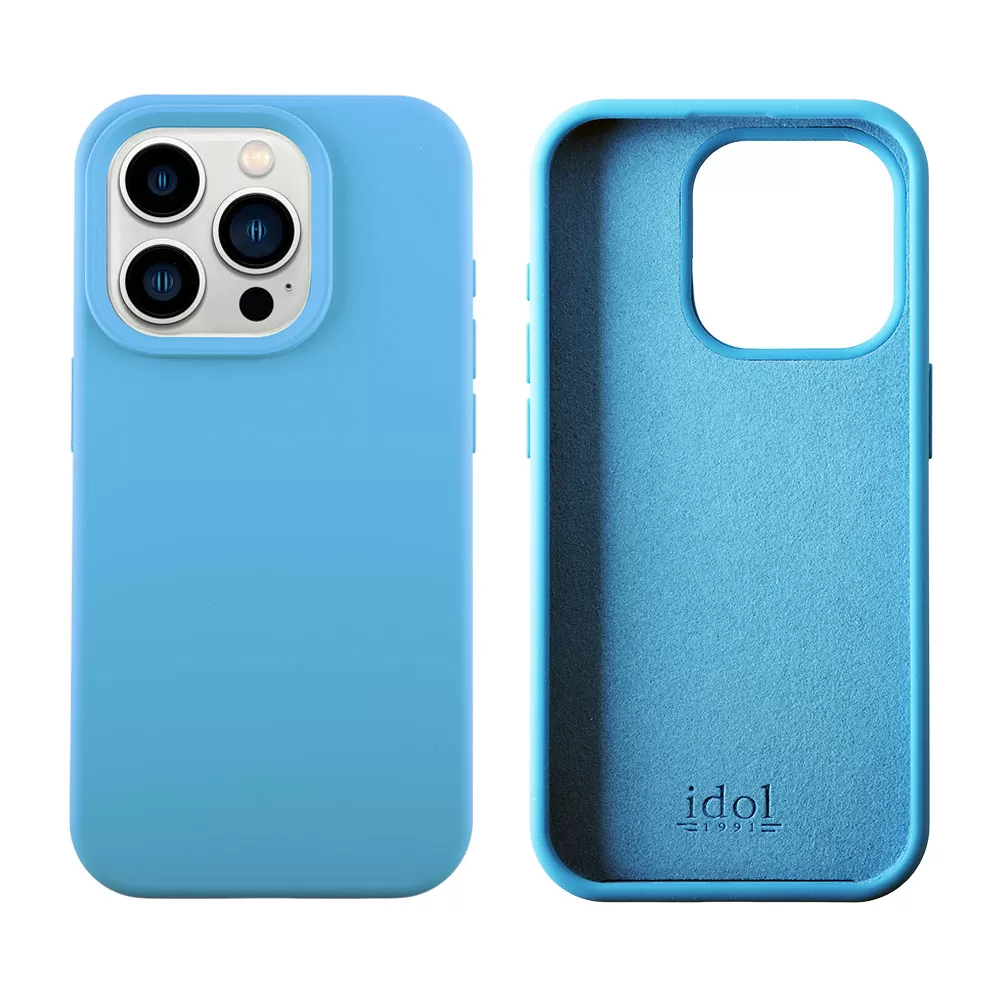 IDOL 1991 VELVET ELITE TPU ΘΗΚΗ IPHONE 15 PRO 6.1in  4 SIDE CAMERA GUARD WINTER BLUE