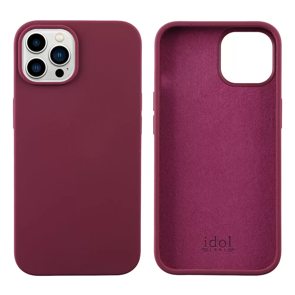 IDOL 1991 VELVET ELITE TPU ΘΗΚΗ IPHONE 15 PRO 6.1in  4 SIDE CAMERA GUARD BURGUNDY