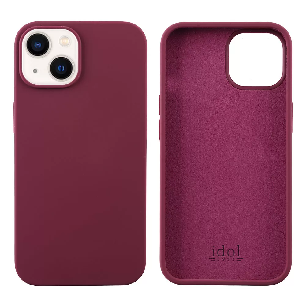 IDOL 1991 VELVET ELITE TPU ΘΗΚΗ IPHONE 15 PLUS 6.7in  4 SIDE CAMERA GUARD BURGUNDY