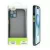 LIME HARDSHELL FUSION ΘΗΚΗ IPHONE 15 6.1in  FULL CAMERA PROTECTION GREEN WITH YELLOW KEYS