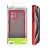 LIME HARDSHELL FUSION ΘΗΚΗ IPHONE 15 PRO MAX 6.7in  FULL CAMERA PROTECTION RED WITH BLACK KEYS