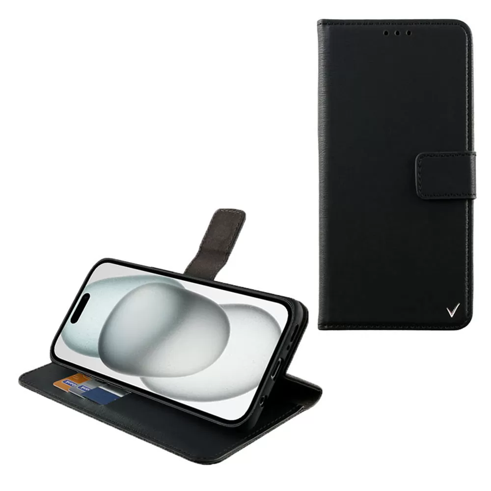 VOLTE-TEL ALLURE ΘΗΚΗ IPHONE 15 PLUS 6.7in  MAGNET BOOK STAND CLIP BLACK
