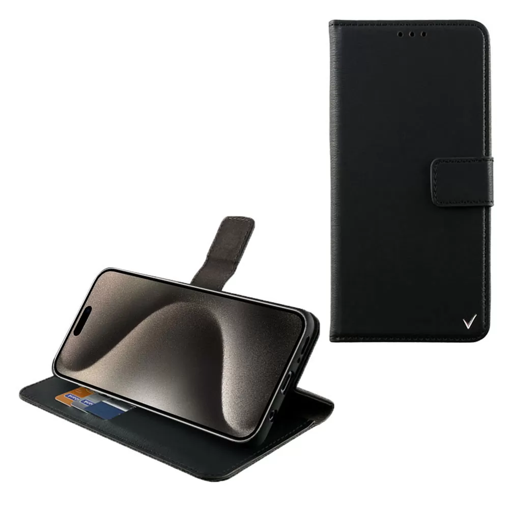 VOLTE-TEL ALLURE ΘΗΚΗ IPHONE 15 PRO MAX 6.7in  MAGNET BOOK STAND CLIP BLACK