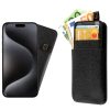 IDOL 1991 ΘΗΚΗ IPHONE 15 PRO 6.1" ANTI-RFID LEATHER SMART WALLET CAMERA GUARD BLACK
