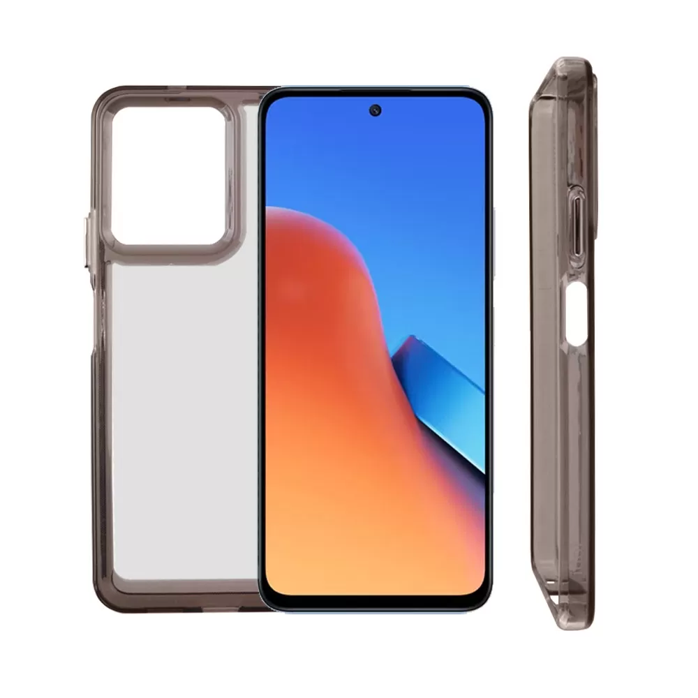 IDOL 1991 CRISTALYTE TPU ΘΗΚΗ XIAOMI REDMI 12 4G/5G 6.79in CAMERA GUARD ΔΙΑΦΑΝΗ ΓΚΡΙ
