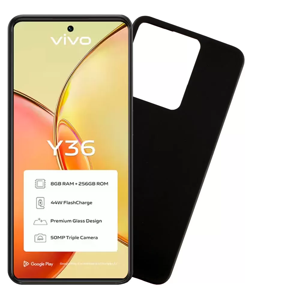 VOLTE-TEL SILICON TPU ΘΗΚΗ VIVO Y36 4G/5G 6.64in  CAMERA GUARD BLACK