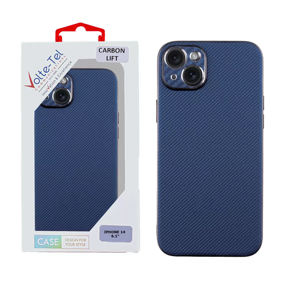 VOLTE-TEL CARBON LIFT ΘΗΚΗ IPHONE 14 6.1in  FULL CAMERA PROTECTION BLUE