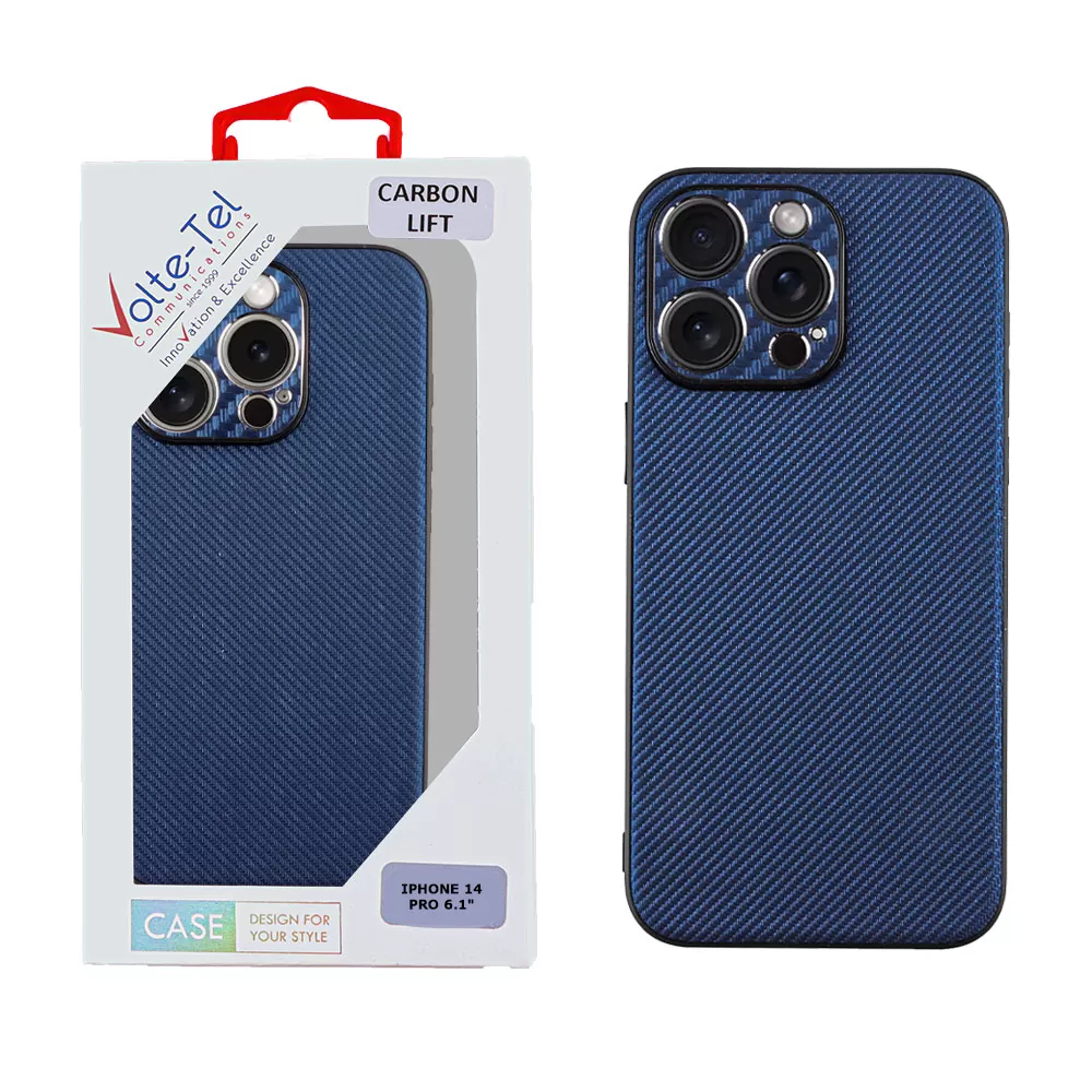 VOLTE-TEL CARBON LIFT ΘΗΚΗ IPHONE 14 PRO 6.1in  FULL CAMERA PROTECTION BLUE