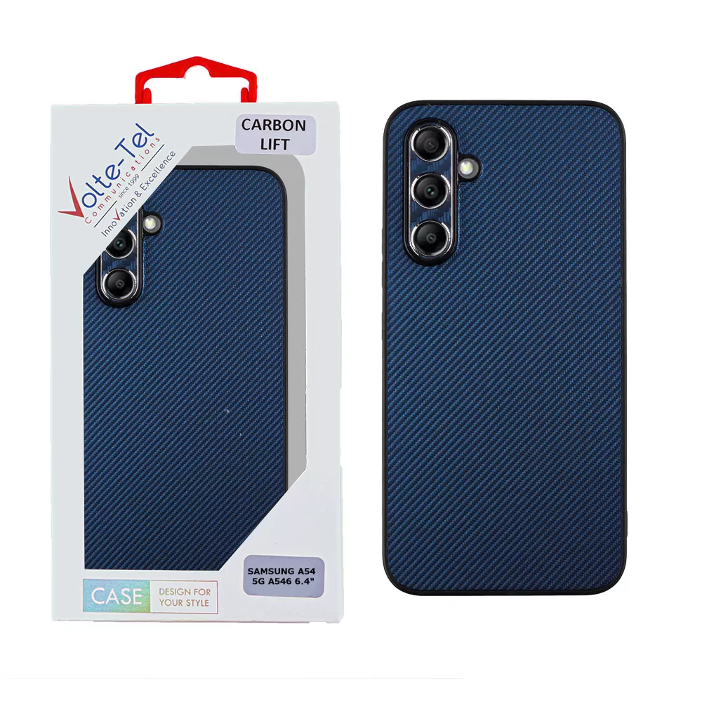 VOLTE-TEL CARBON LIFT ΘΗΚΗ SAMSUNG A54 5G A546 6.4in  FULL CAMERA PROTECTION BLUE