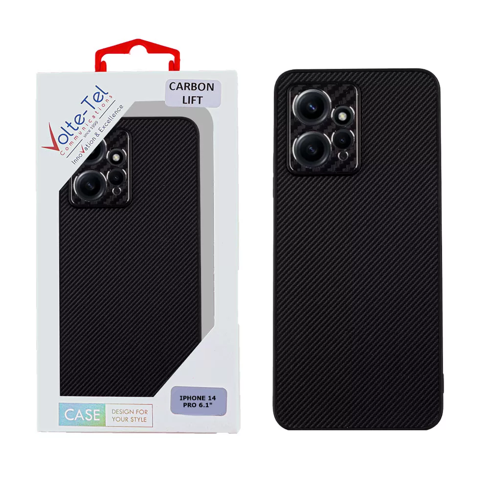 VOLTE-TEL CARBON LIFT ΘΗΚΗ XIAOMI REDMI NOTE 12 4G 6.67in  FULL CAMERA PROTECTION BLACK