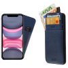 IDOL 1991 ΘΗΚΗ IPHONE 11 6.1" ANTI-RFID LEATHER SMART WALLET CAMERA GUARD BLUE