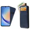 IDOL 1991 ΘΗΚΗ SAMSUNG A34 5G A346 6.6" ANTI-RFID LEATHER SMART WALLET CAMERA GUARD BLUE