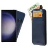 IDOL 1991 ΘΗΚΗ SAMSUNG S23 ULTRA 5G S918 6.8" ANTI-RFID LEATHER SMART WALLET CAMERA GUARD BLUE