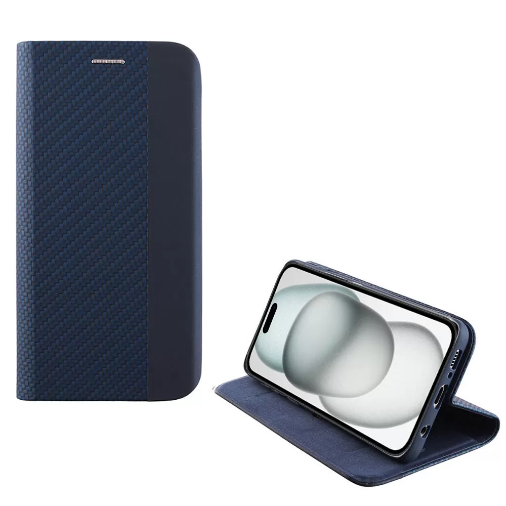 IDOL 1991 ELITE ΘΗΚΗ IPHONE 15 PLUS 6.7in  ANTI-RFID BOOK STAND BLUE
