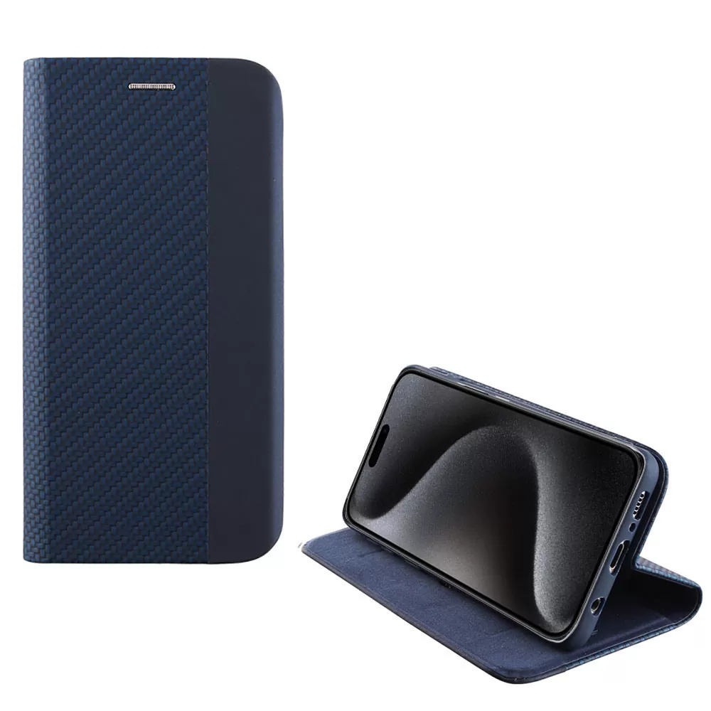 IDOL 1991 ELITE ΘΗΚΗ IPHONE 15 PRO MAX 6.7in  ANTI-RFID BOOK STAND BLUE