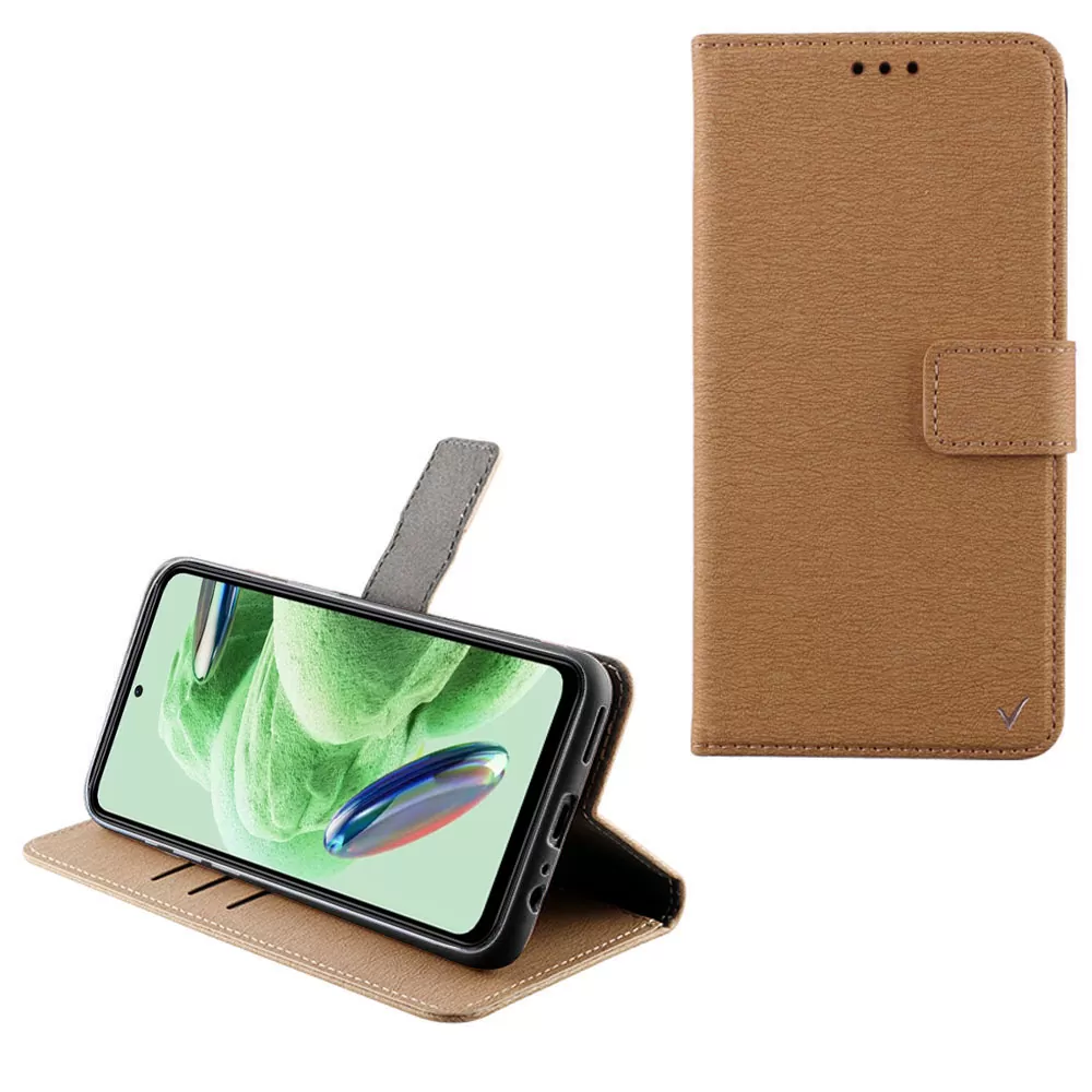 VOLTE-TEL ALLURE ΘΗΚΗ XIAOMI REDMI NOTE 12 5G 6.67in  MAGNET BOOK STAND CLIP GOLD