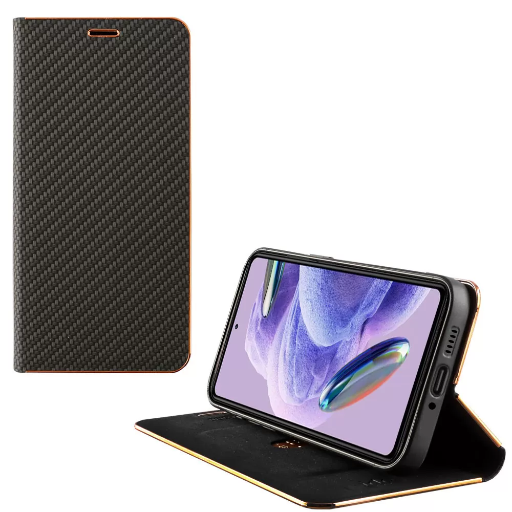 IDOL 1991 ELITE PRO ΘΗΚΗ XIAOMI REDMI NOTE 12 PRO 5G 6.67in  ANTI-RFID BOOK STAND BLACK