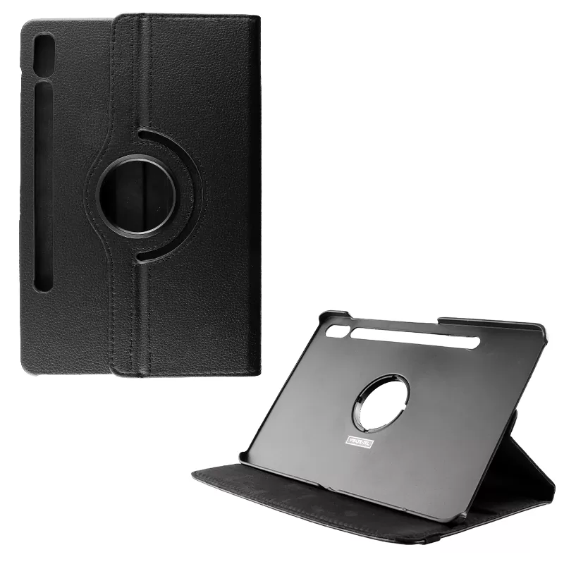 VOLTE-TEL ΘΗΚΗ SAMSUNG TAB S10 LITE X400/S10 FE X520/ TAB S9 FE X510 10.9"/TAB S9 X710 11.0" LEATHER BOOK ROTATING STAND BLACK