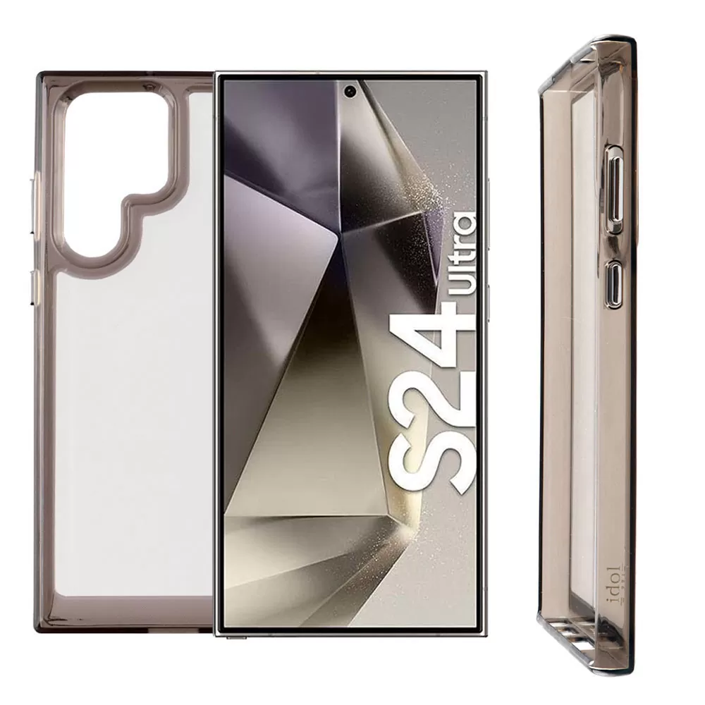IDOL 1991 CRISTALYTE TPU ΘΗΚΗ SAMSUNG S24 ULTRA 5G S928 6.8in  CAMERA GUARD ΔΙΑΦΑΝΗ ΓΚΡΙ