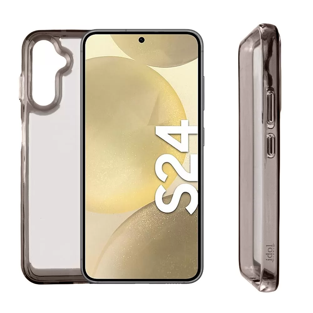IDOL 1991 CRISTALYTE TPU ΘΗΚΗ SAMSUNG S24 5G S921 6.2in CAMERA GUARD ΔΙΑΦΑΝΗ ΓΚΡΙ
