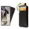 IDOL 1991 ΘΗΚΗ SAMSUNG S24 ULTRA 5G S928 6.8" ANTI-RFID LEATHER SMART WALLET CAMERA GUARD BLACK
