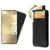IDOL 1991 ΘΗΚΗ SAMSUNG S24 5G S921 6.2" ANTI-RFID LEATHER SMART WALLET CAMERA GUARD BLACK