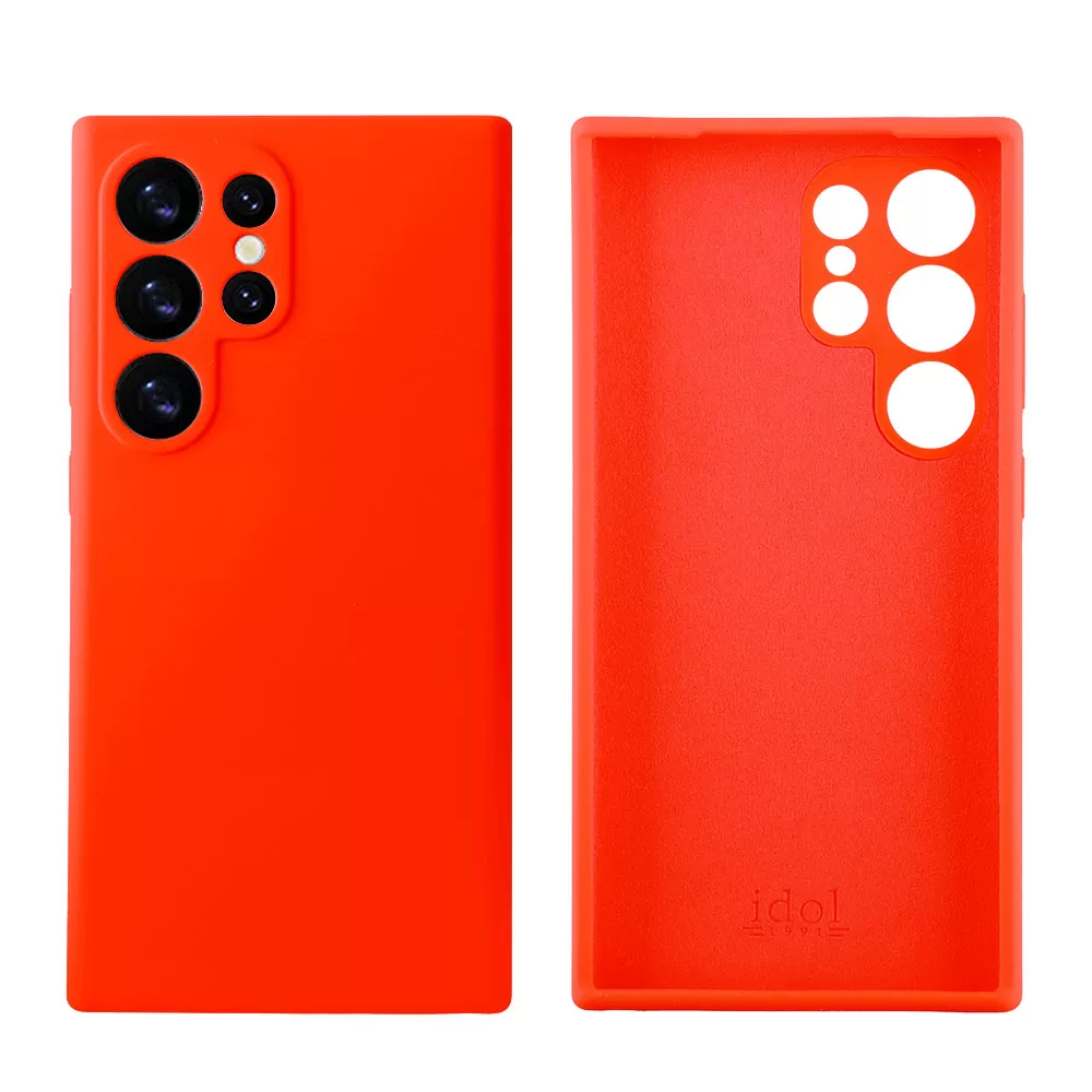 IDOL 1991 VELVET ELITE TPU ΘΗΚΗ SAMSUNG S24 ULTRA 5G S928 6.8in  4 SIDE FULL CAMERA PROTECTION RED