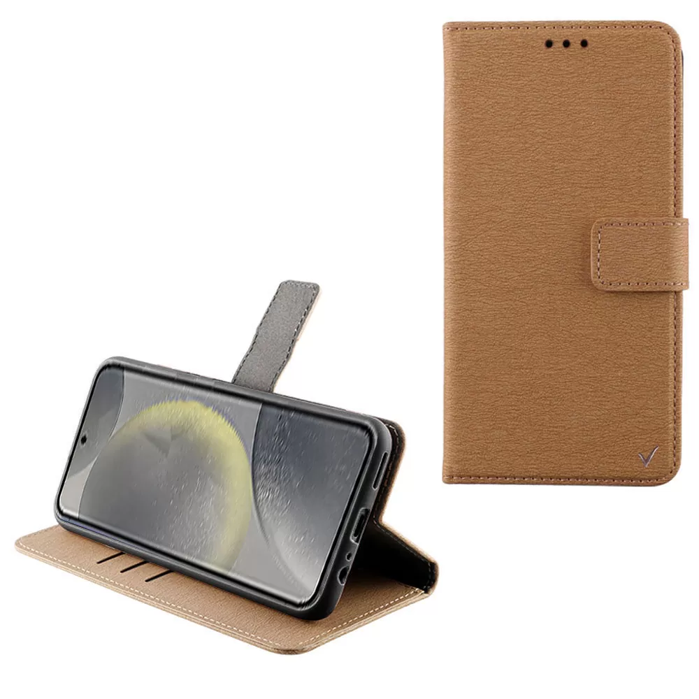 VOLTE-TEL ALLURE ΘΗΚΗ SAMSUNG S24 5G S921 6.2in  MAGNET BOOK STAND CLIP GOLD