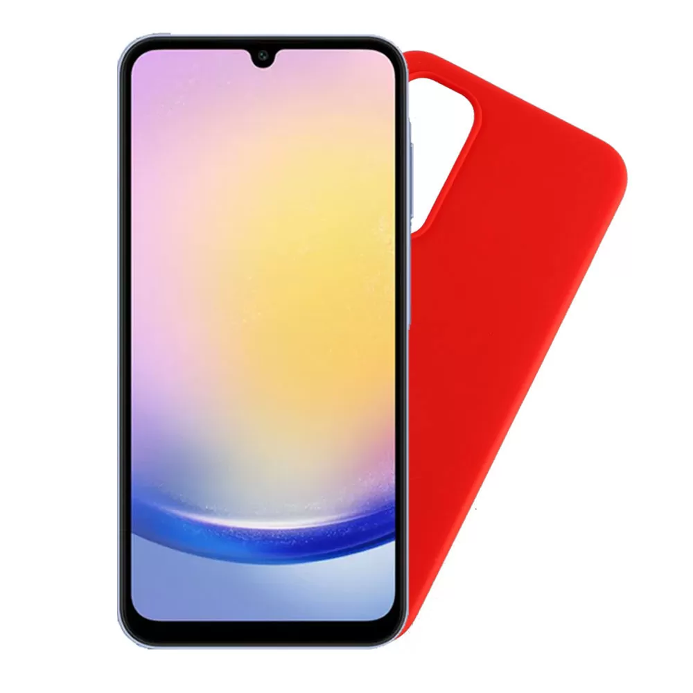 VOLTE-TEL SILICON TPU ΘΗΚΗ SAMSUNG A25 5G A256 6.5in  CAMERA GUARD RED