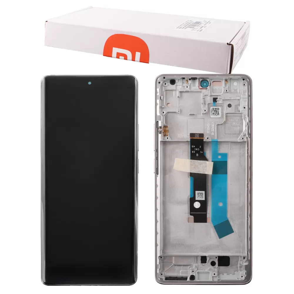 XIAOMI REDMI NOTE 14 PRO 4G ΟΘΟΝΗ + TOUCH SCREEN + LENS + FRAME 560009000O600 GOLD ORIGINAL SERVICE PACK