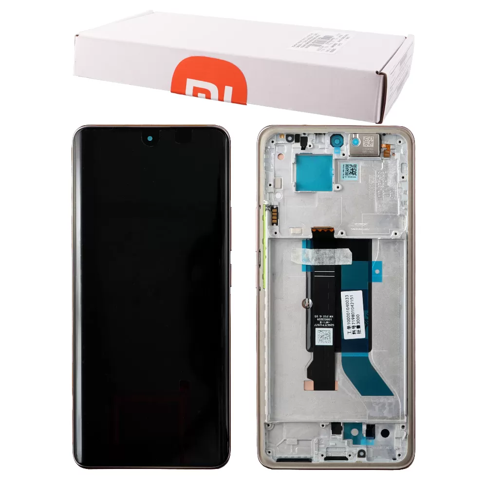 XIAOMI REDMI NOTE 14 PRO 5G ΟΘΟΝΗ + TOUCH SCREEN + LENS + FRAME 56004600O1600 GOLD ORIGINAL SERVICE PACK
