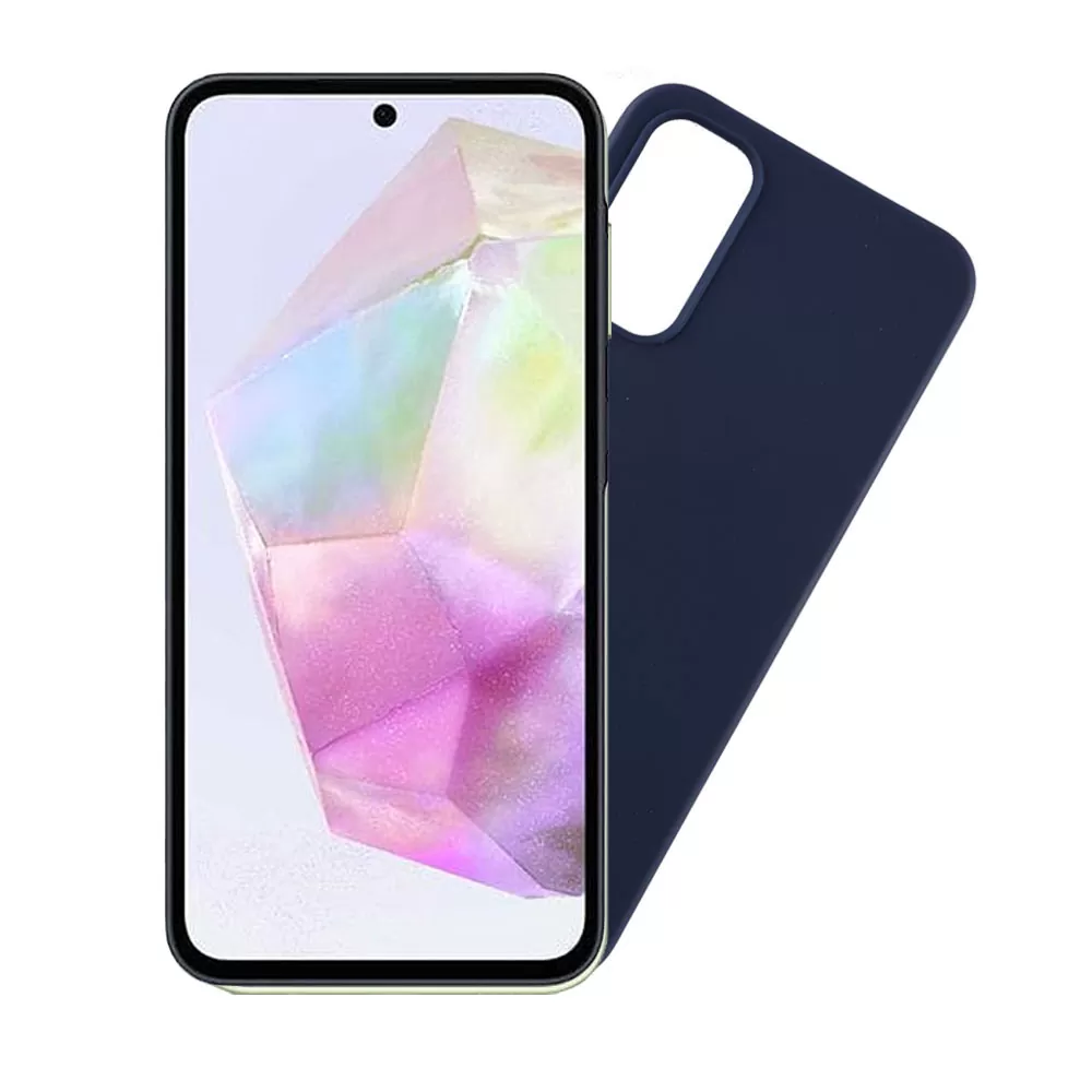 VOLTE-TEL SILICON TPU ΘΗΚΗ SAMSUNG A35 5G A356 6.6in  CAMERA GUARD BLUE