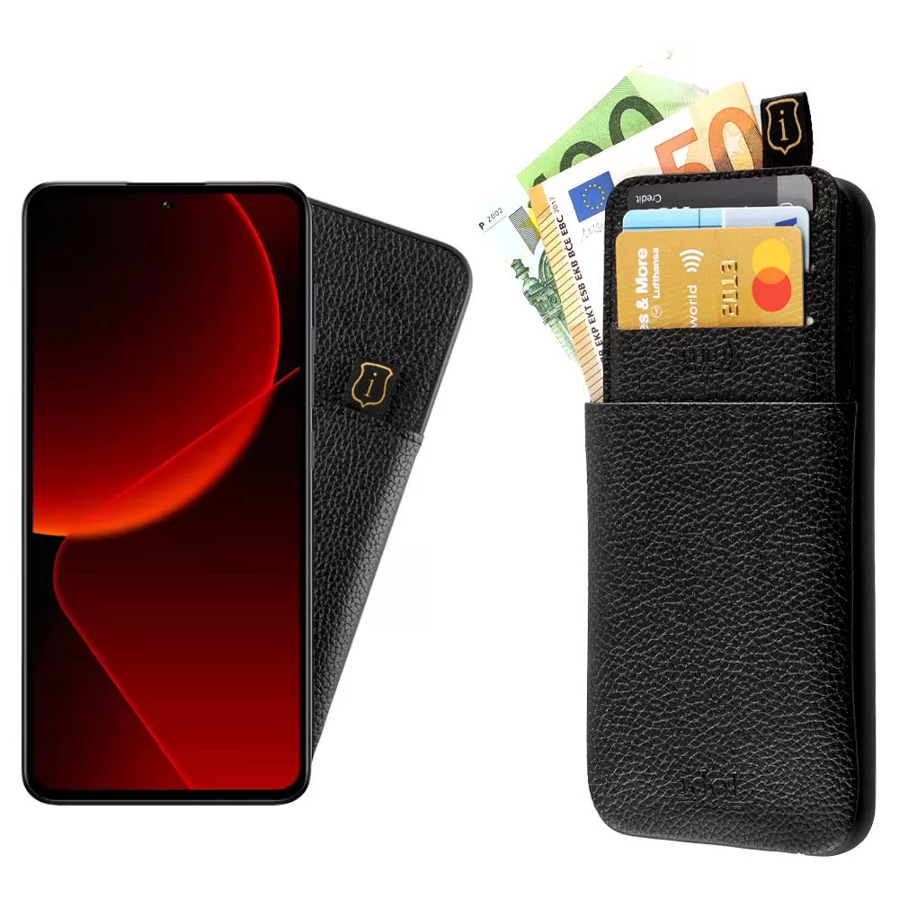 IDOL 1991 ANTI-RFID LEATHER SMART WALLET ΘΗΚΗ XIAOMI 13T PRO 5G 6.67in FULL CAMERA PROTECTION BLACK