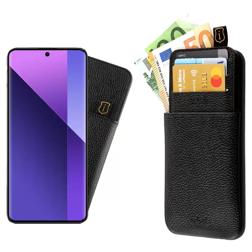 IDOL 1991 ANTI-RFID LEATHER SMART WALLET ΘΗΚΗ XIAOMI REDMI NOTE 13 PRO PLUS 5G 6.67in CAMERA GUARD BLACK