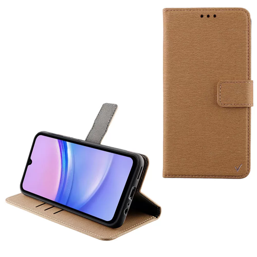 VOLTE-TEL ALLURE ΘΗΚΗ SAMSUNG A15 4G A155/A15 5G A156 6.4in  MAGNET BOOK STAND CLIP GOLD