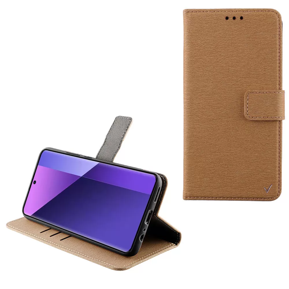 VOLTE-TEL ALLURE ΘΗΚΗ XIAOMI REDMI NOTE 13 PRO PLUS 5G 6.67in  MAGNET BOOK STAND CLIP GOLD