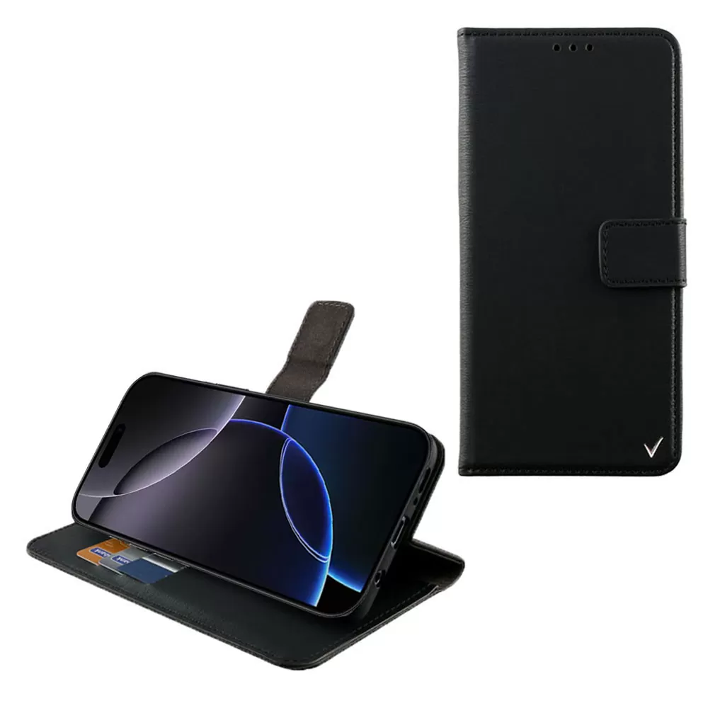 VOLTE-TEL ALLURE ΘΗΚΗ IPHONE 16 PRO 6.3in  MAGNET BOOK STAND CLIP BLACK