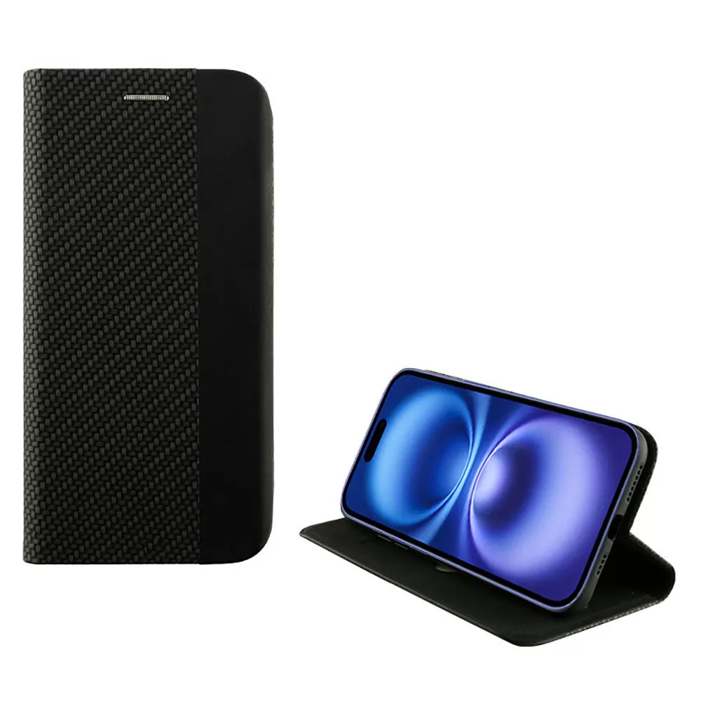 IDOL 1991 ELITE ΘΗΚΗ IPHONE 16 6.1in  ANTI-RFID BOOK STAND BLACK