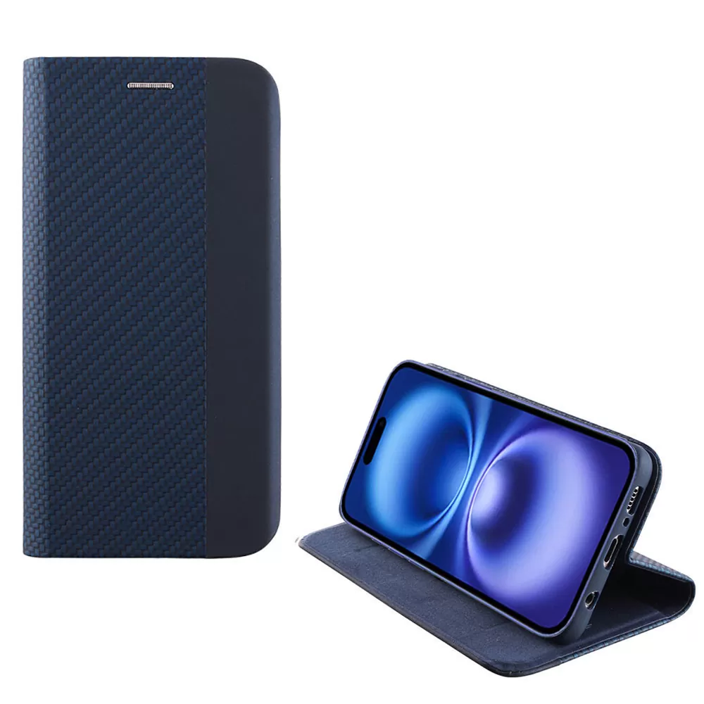 IDOL 1991 ELITE ΘΗΚΗ IPHONE 16 6.1in  ANTI-RFID BOOK STAND BLUE