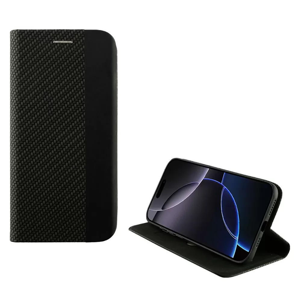 IDOL 1991 ELITE ΘΗΚΗ IPHONE 16 PRO MAX 6.9in  ANTI-RFID BOOK STAND BLACK