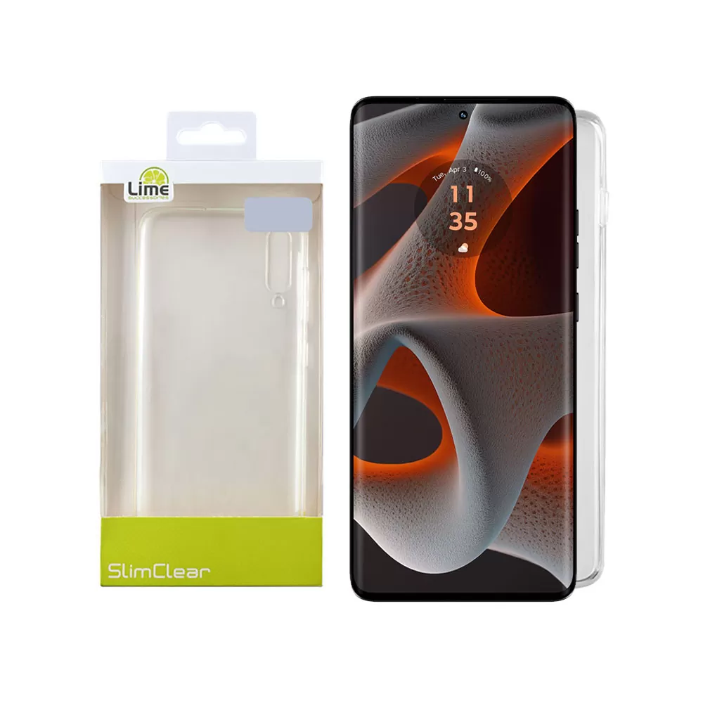 LIME SLIMCLEAR TPU ΘΗΚΗ MOTOROLA MOTO EDGE 50 PRO XT2403-2 6.7in FULL CAMERA PROTECTION ΔΙΑΦΑΝΗ