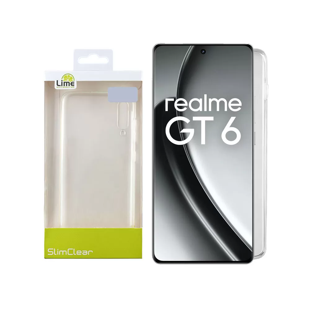 LIME SLIMCLEAR TPU ΘΗΚΗ REALME GT 6/6T 5G 6.78in FULL CAMERA PROTECTION ΔΙΑΦΑΝΗ