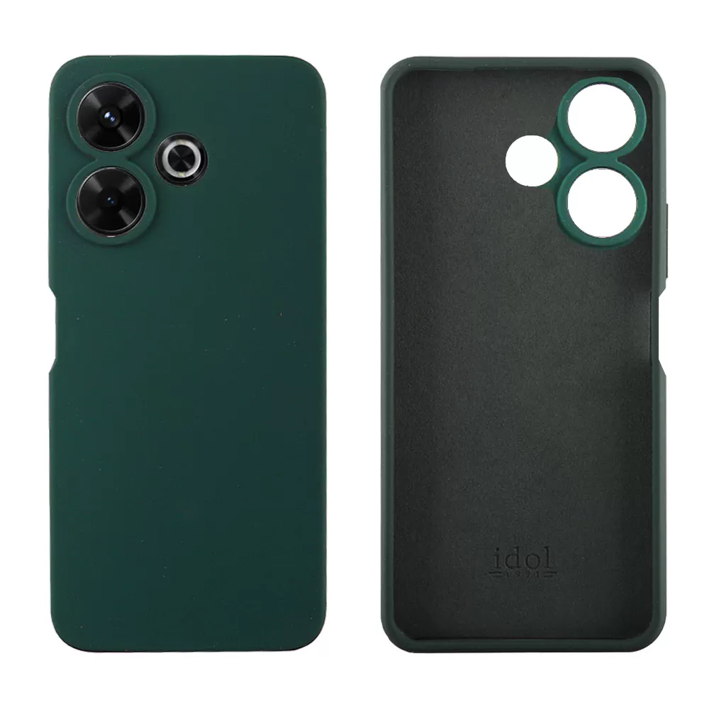 IDOL 1991 VELVET ELITE TPU ΘΗΚΗ XIAOMI REDMI 13/ POCO M6 4G 6,79in  4 SIDE FULL CAMERA PROTECTION DARK GREEN