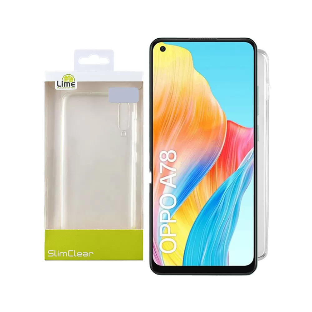 LIME SLIMCLEAR TPU ΘΗΚΗ OPPO A78 4G 6.43in FULL CAMERA PROTECTION ΔΙΑΦΑΝΗ