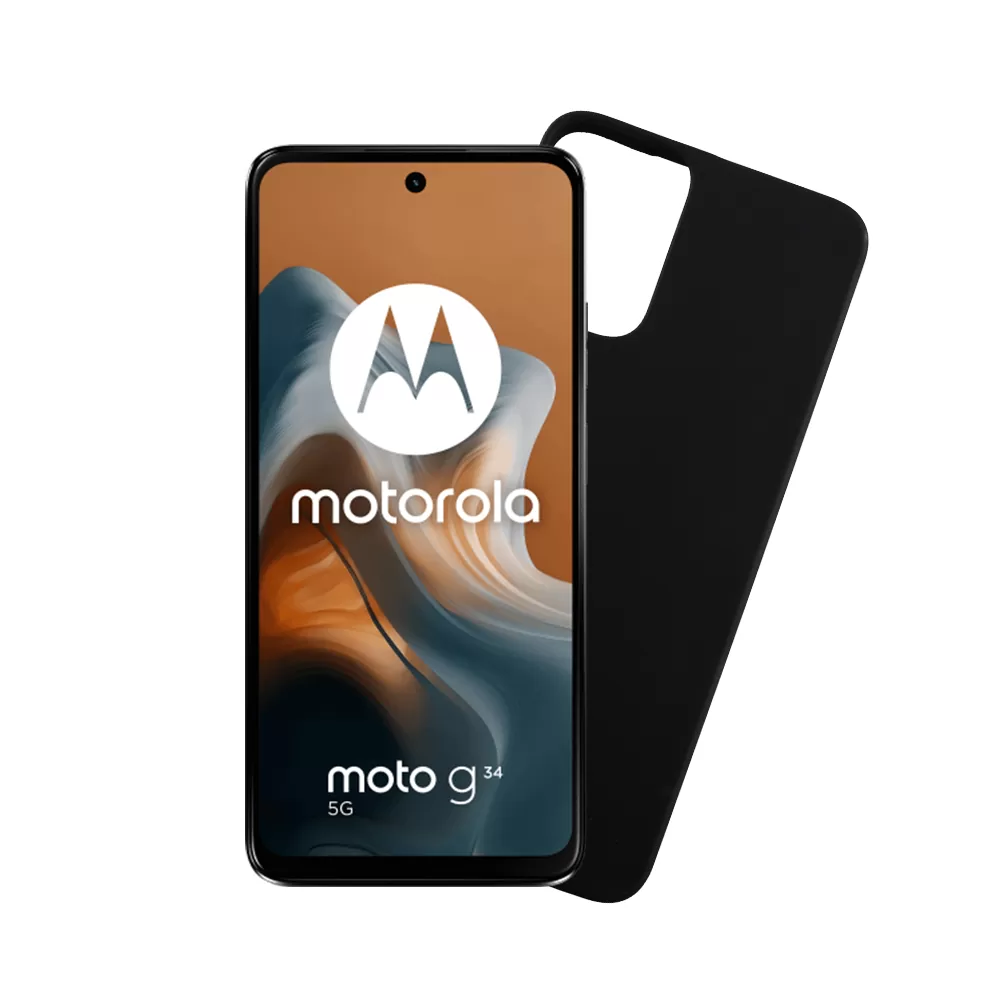 VOLTE-TEL SILICON TPU ΘΗΚΗ MOTOROLA MOTO G34 5G XT2363-3 6.5in  BLACK