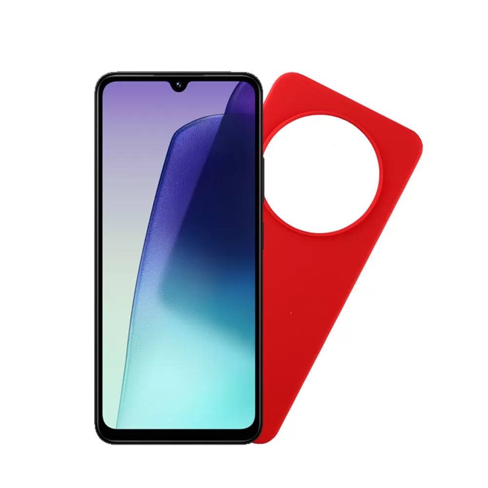 VOLTE-TEL SILICON TPU ΘΗΚΗ XIAOMI REDMI 14C/ REDMI A4/ POCO C75 6.88in  CAMERA GUARD RED